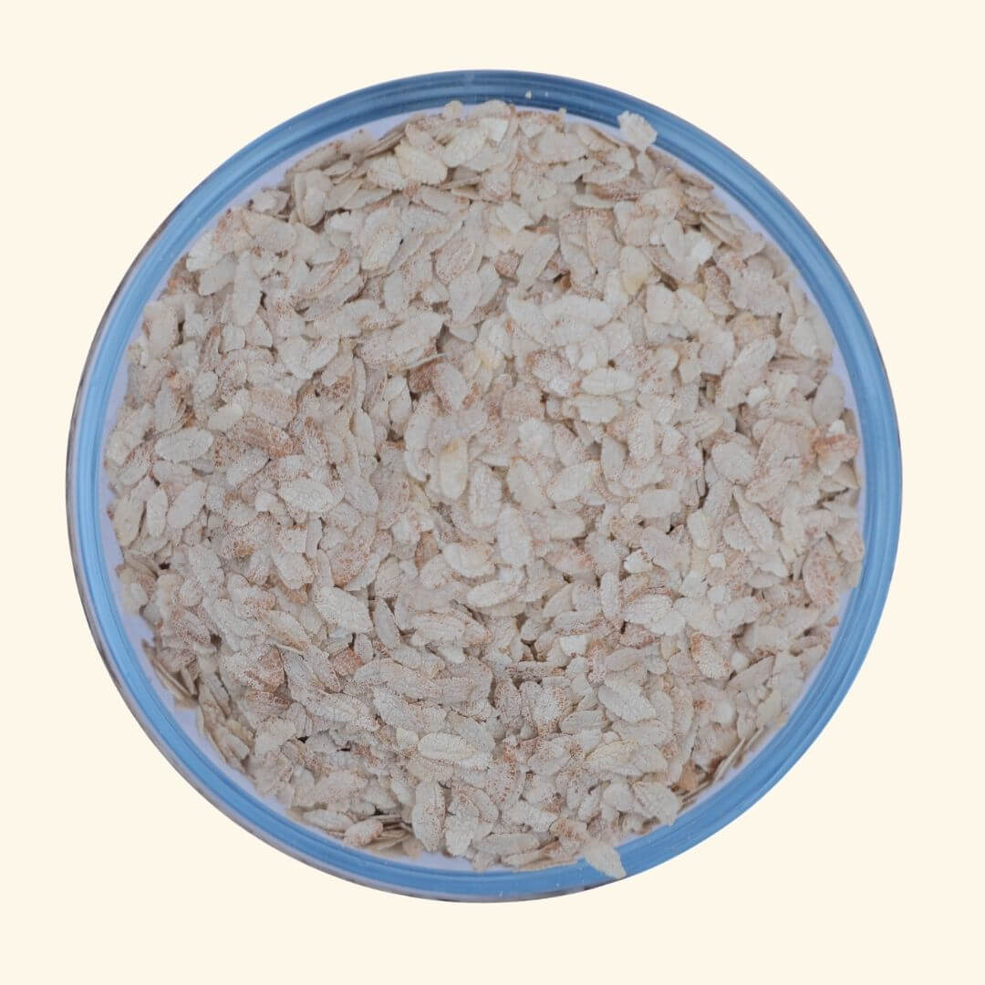 the staple kaka red rice poha