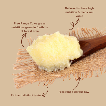 A2 Bilona Desi Cow Ghee - Free Range Grazing Desi Cow I Tribal Areas | The Staple Kaka