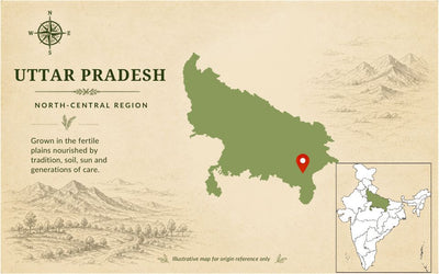 Kala Namak Rice - Traditional & Aromatic | The Staple Kaka — origin region map