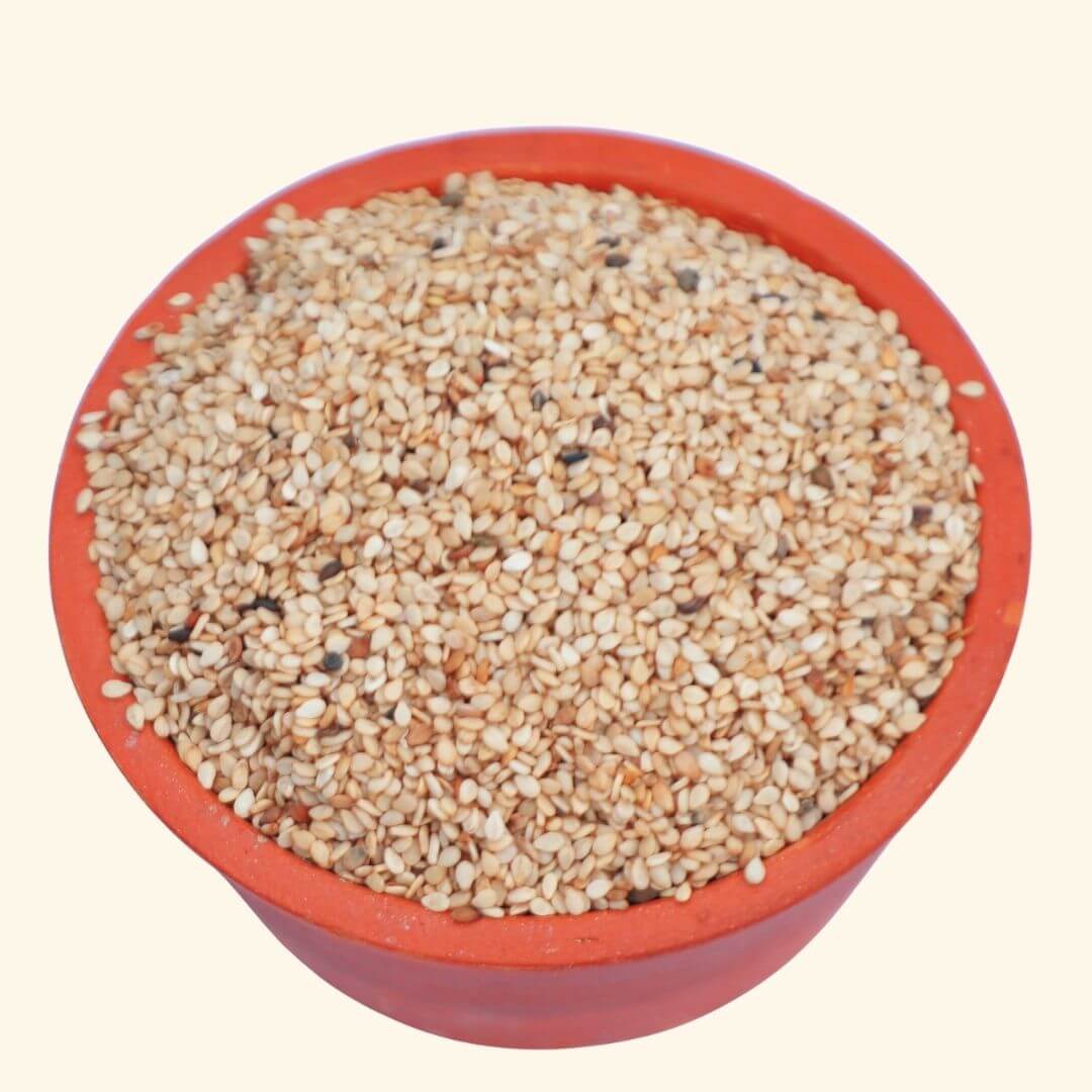 the staple kaka white sesame seed