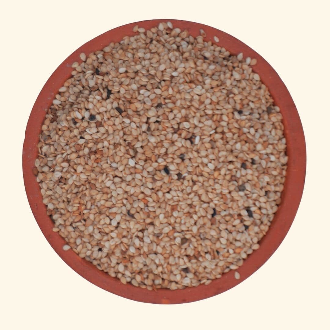 the staple kaka white sesame seeds