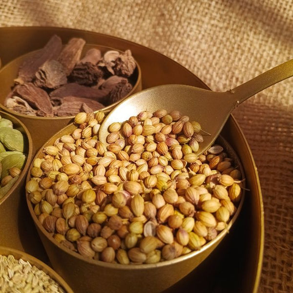 Whole Dhania (Coriander Seeds) - Natural & Aromatic | The Staple Kaka