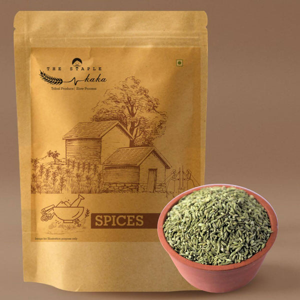 Whole Saunf (Fennel Seeds) - Natural & Aromatic | The Staple Kaka